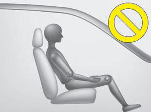 Never sit with the hips shifted towards the front of the seat.