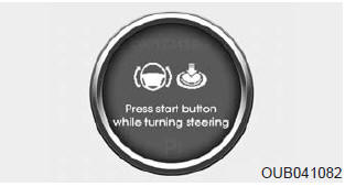 If the steering wheel does not unlock normally when the engine start/stop button