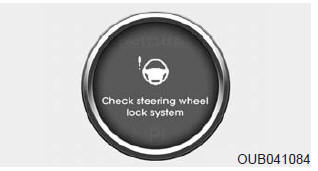If the steering wheel does not lock normally when the engine start/stop button
