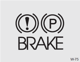 Check the brake warning light by turning the ignition switch ON (do not start