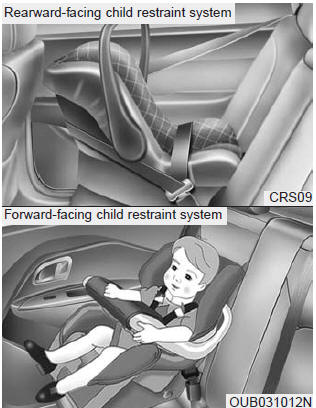 For small children and babies, the use of a child seat or infant seat is required.