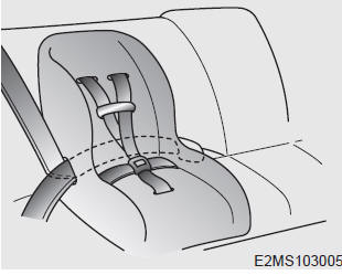 Placing a passenger seat belt into the auto lock mode